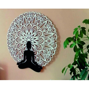 Sentop - Mandala 3D image on the wall of Buddha mandala...