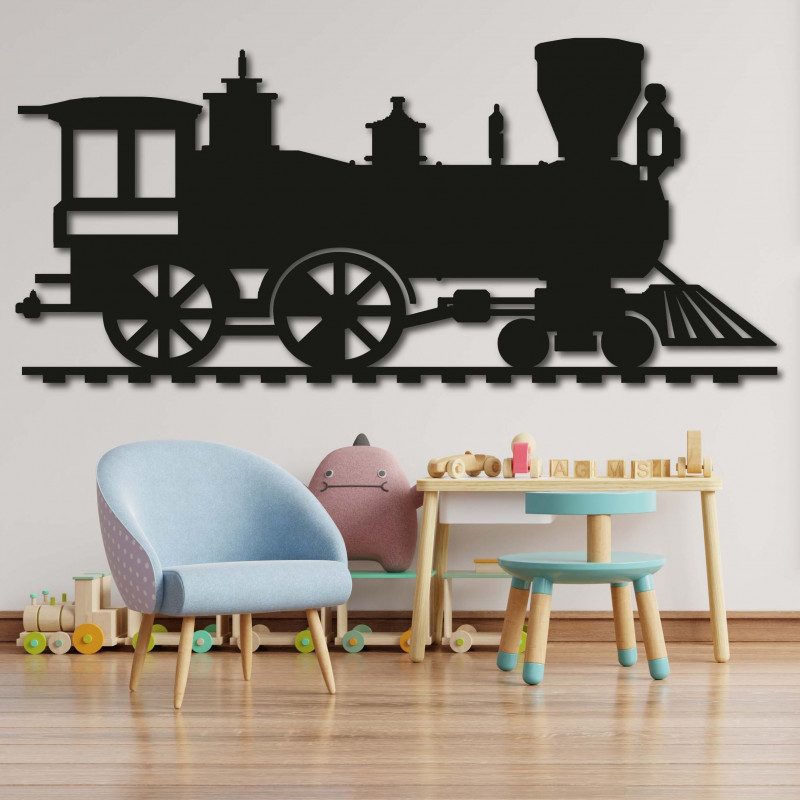 Wooden painting on the wall - Train SANTE | SENTOP
