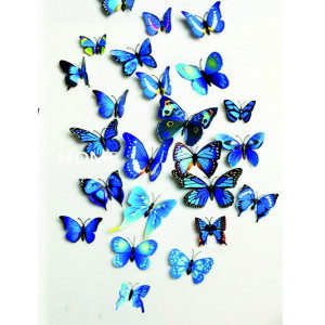 Dark blue butterflies - 1balenie contains 12 pieces