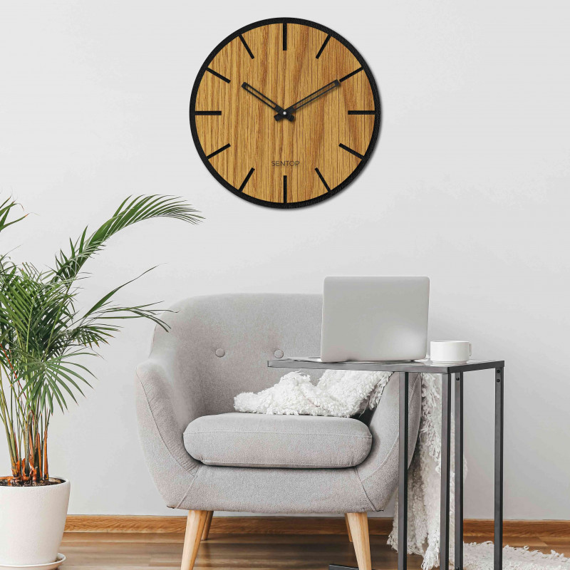 Wooden wall clock - Sentop | HDFK026 | Oak