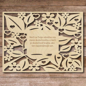 Wooden sign with the text -...