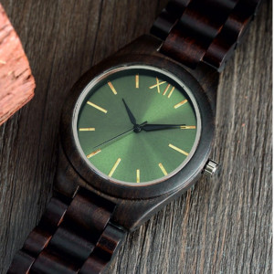 Wooden Wristwatch- Green Twelve-Yisuya