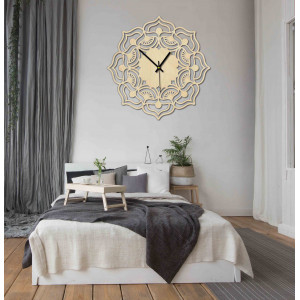 Modern Wall Clock, Wall Clock as Gift, 3D Mandala Clock.