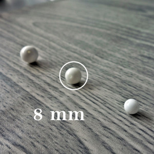 White coral - bead mineral - FI 6 mm