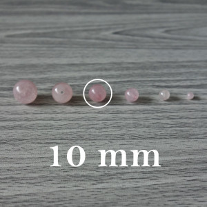 Rose quartz - bead mineral - FI 10 mm