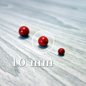 Red coral - bead mineral - FI 10 mm