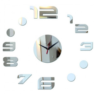 3D Stick-clock wall clock large
