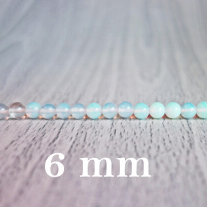 Monthly stone (sunburn) - bead mineral - FI 6 mm
