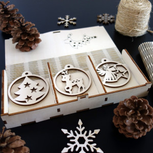 Set of Christmas decorations, 1 set-18 pieces