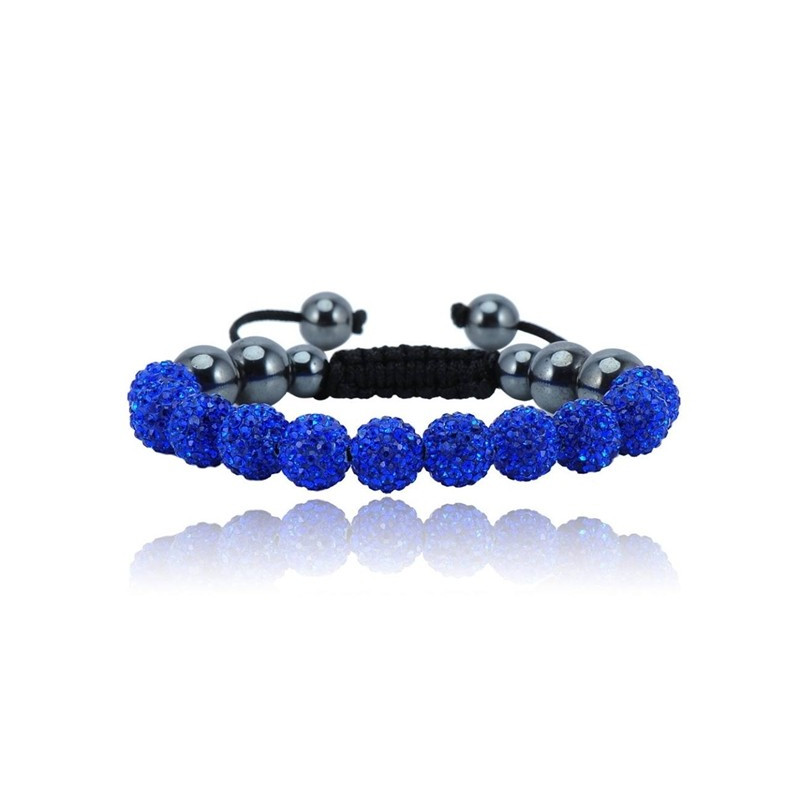 Shamballa bracelet - DARK BLUE MONET
