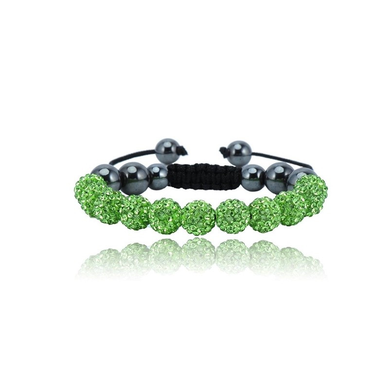Shamballa bracelet - GREEN DANILO