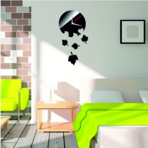 Clock on the wall leaves (wall clock) TOPSTYL 30 X 45 CM
