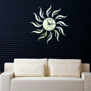 Wall clock on the sun 50x50 cm SUN