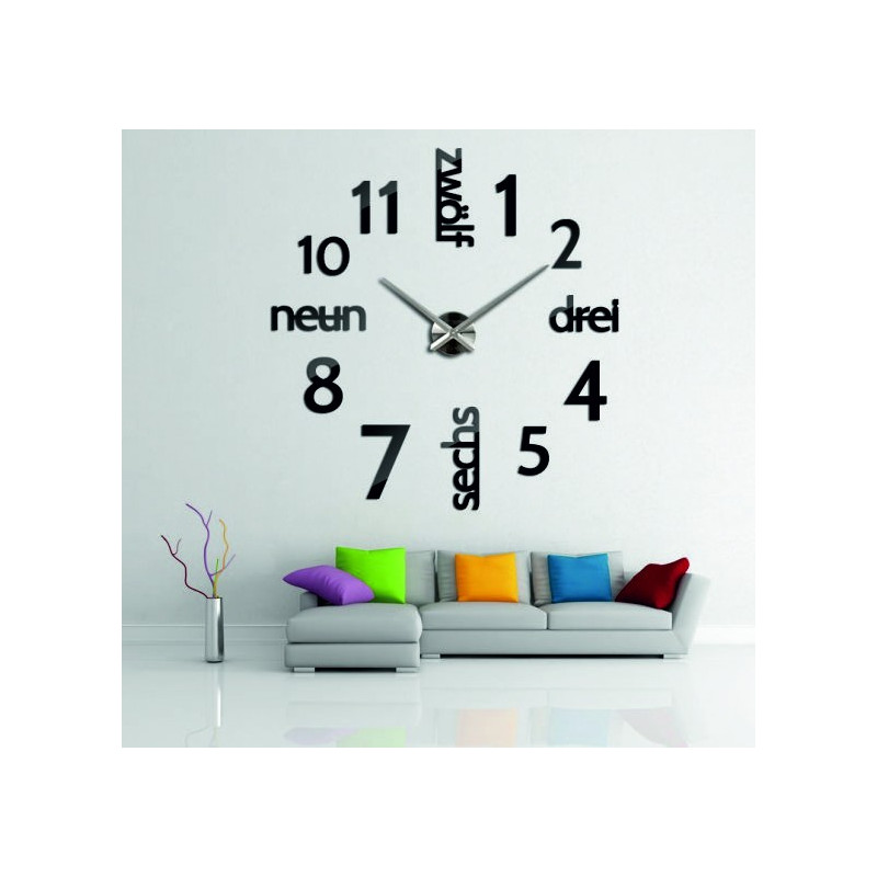 Modern clock on the DIY DRYWALL wall clock