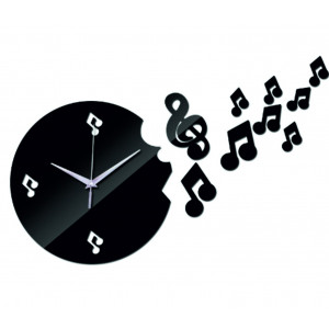Wall clock modern music 25 x 35 cm DIY MOZART