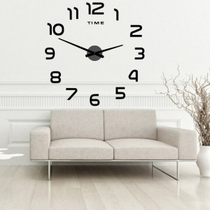 Wall clock with large adhesive plexiglass   2D DIY PALETTE