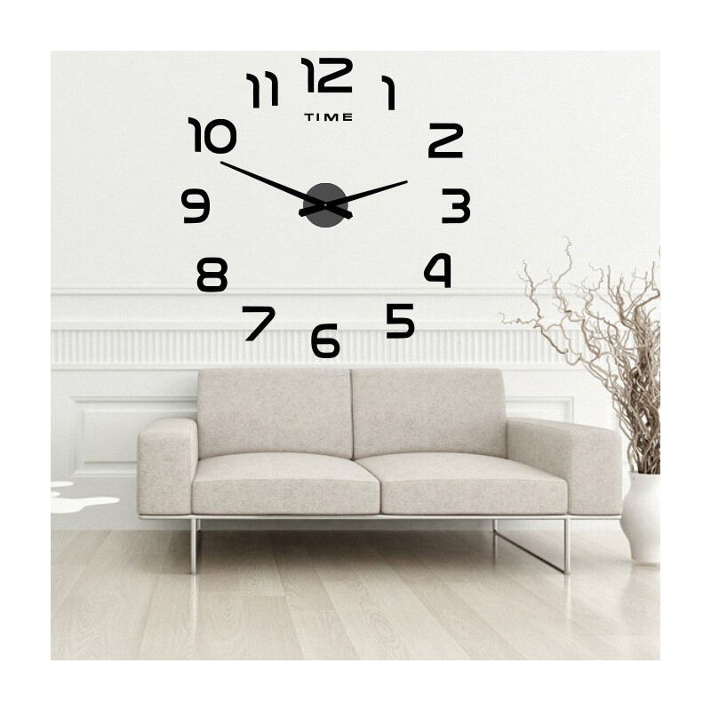 Wall clock with large adhesive plexiglass   2D DIY PALETTE