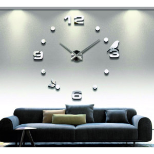 Mirror clock on wall wall clock on DIY PAJPA wall