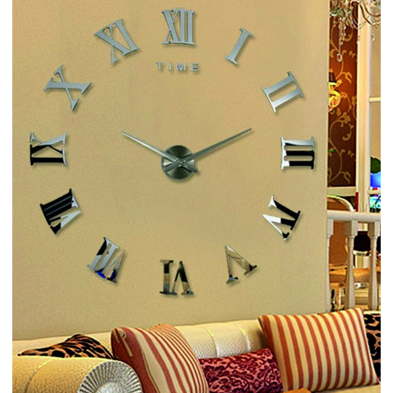 Roman Clock Wall Clock DIY 3D clock on the wall as a HUGO image