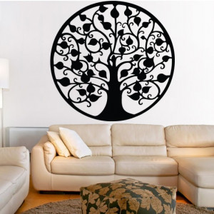 Decoration on the wall tree abundance wooden picture of plywood CONGRESS